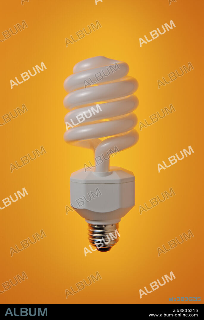 A compact fluorescent light bulb, or compact fluorescent lamp (CFL). CF light bulbs use less energy per light output than incandescent bulbs, and thus they are seen as an important component of a strategy to reduce energy consumption and greenhouse gas emissions.