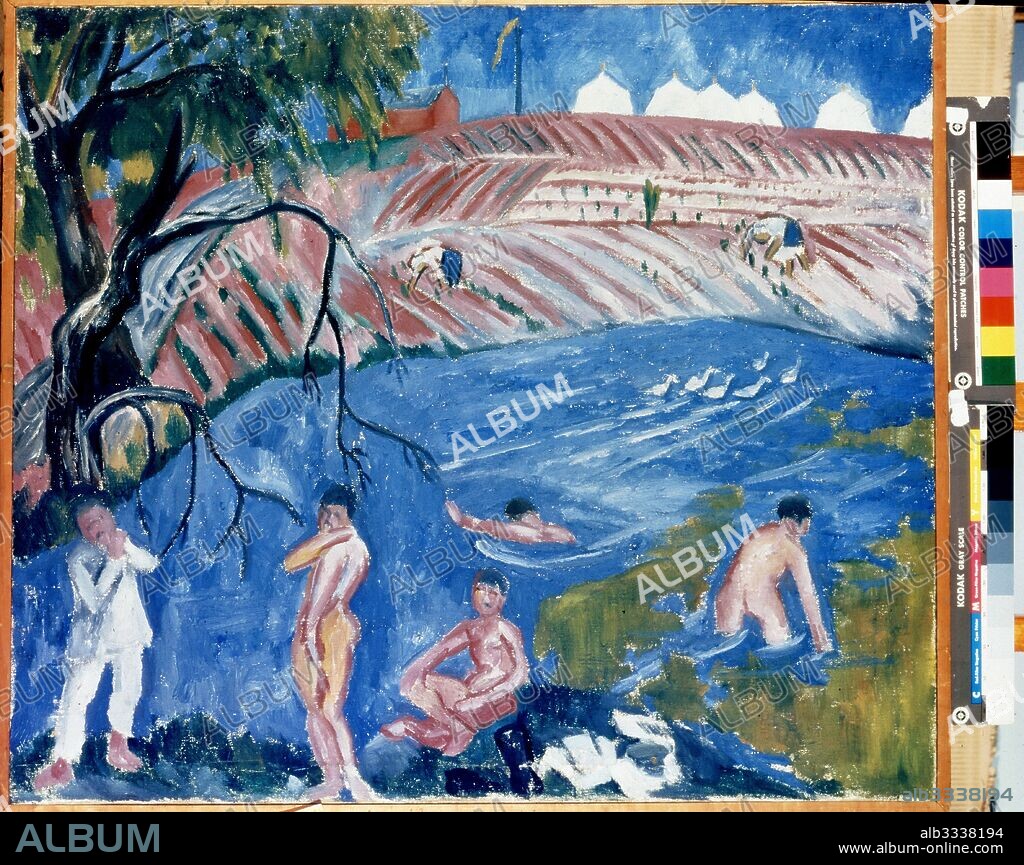MIKHAIL FYODOROVICH LARIONOV. Soldiers Bathing.