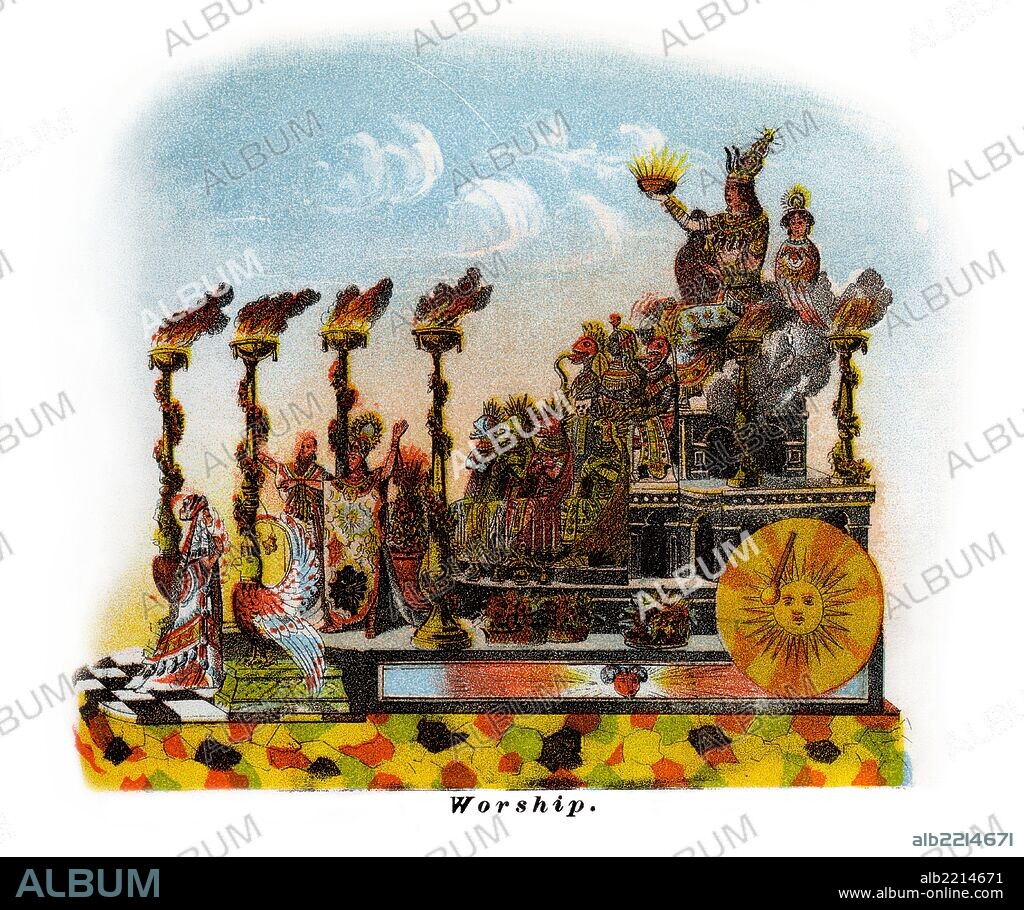 A Mardi Gras Parade Float Design from the turn of the century.