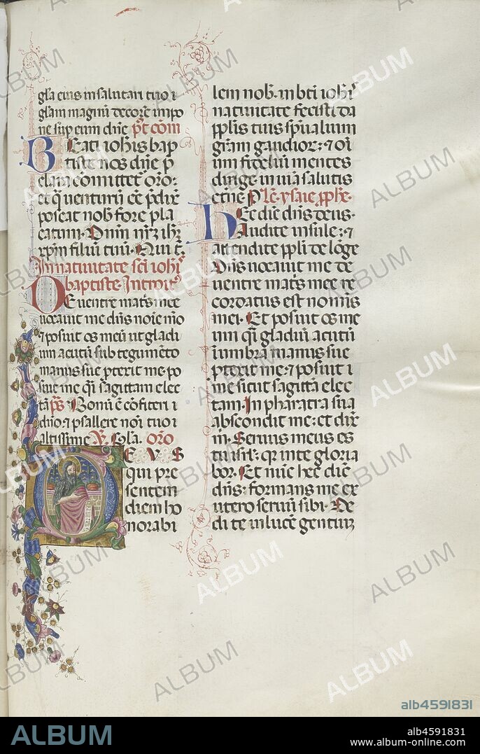 Missale: Fol. 287: Saint John the Baptist, 1469.
