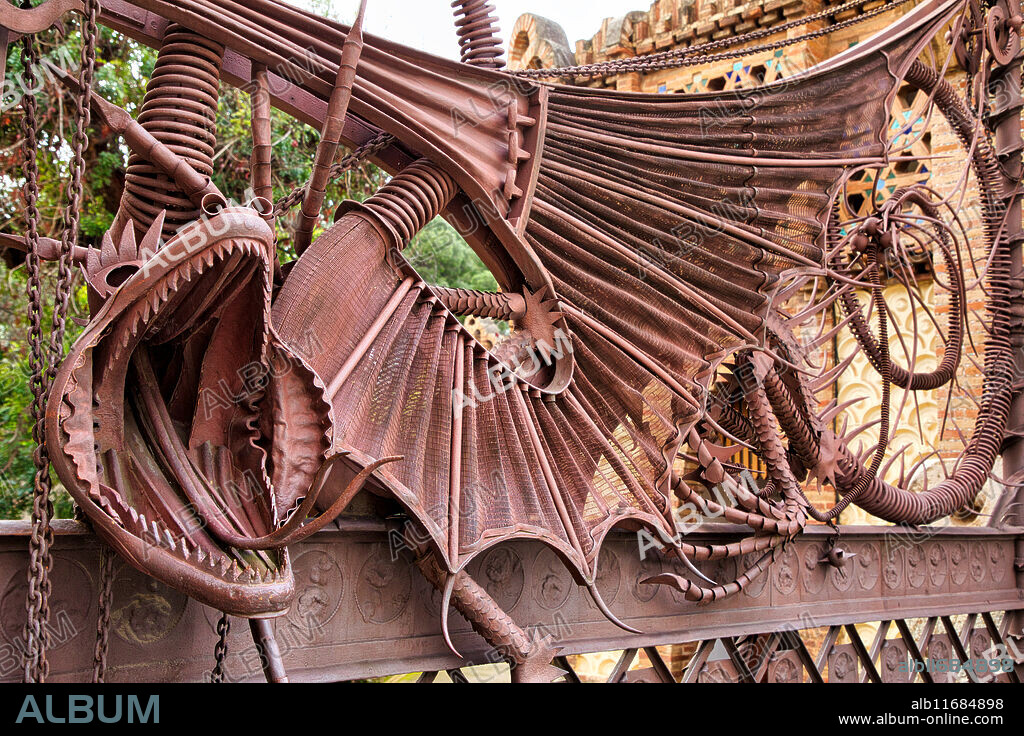 Guell Pavilions,1884-1887, By Antonio Gaudi, Barcelona, Catalonia, Spain, Europe.
