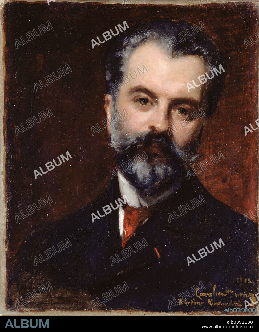 CHARLES EMILE AUGUSTE CAROLUS-DURAN. Portrait of Arsene Alexandre (1859-1935), art historian and critic, 1902.