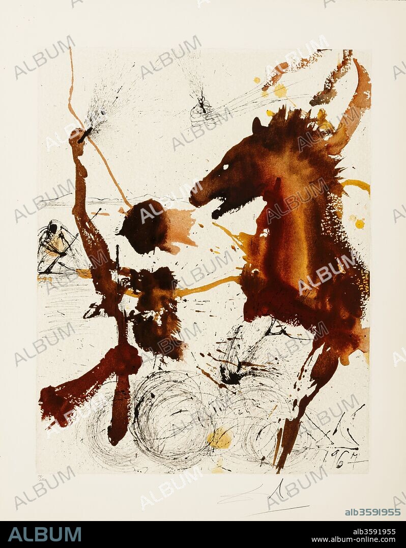 SALVADOR DALÍ. Aliyah. The Rebirth of Israel. On the occasion of the 20th anniversary of the Foundation of the State of Israel.