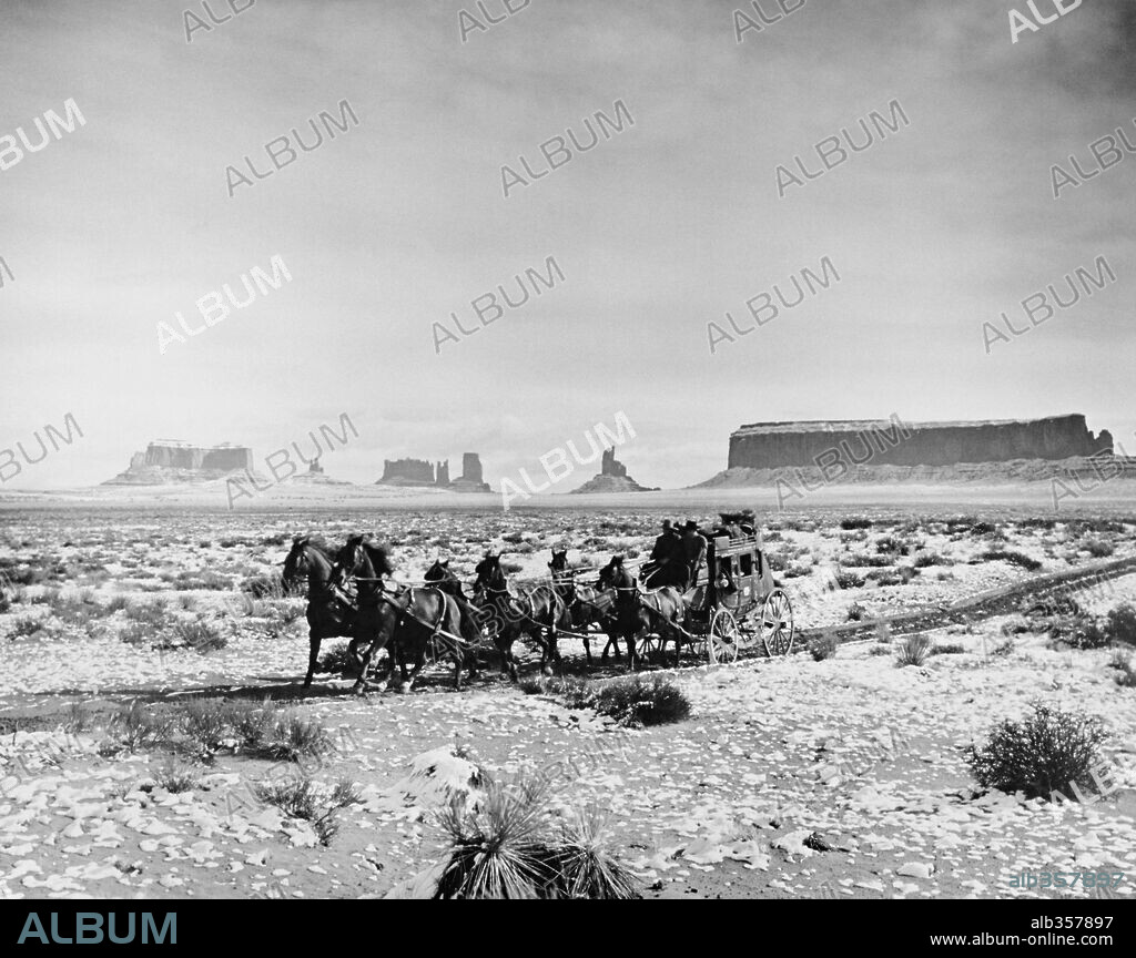 LA DILIGENCIA, 1939 (STAGECOACH), dirigida por JOHN FORD. Copyright UNITED ARTISTS.