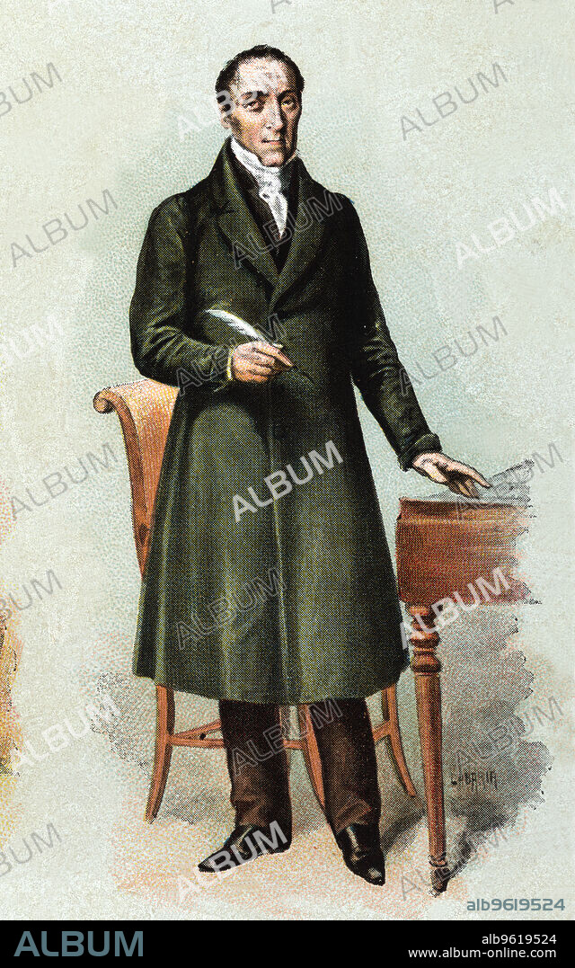 Alvaro Florez Estrada (1766-1853), Spanish economist, lawyer and politician.