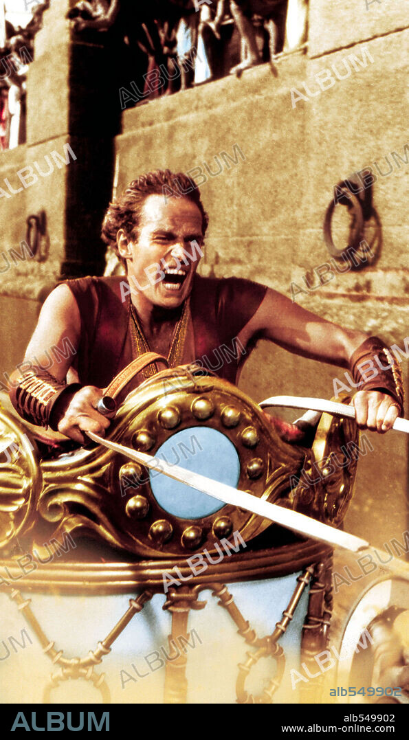 CHARLTON HESTON in BEN-HUR, 1959, unter der Regie von WILLIAM WYLER. Copyright M.G.M.