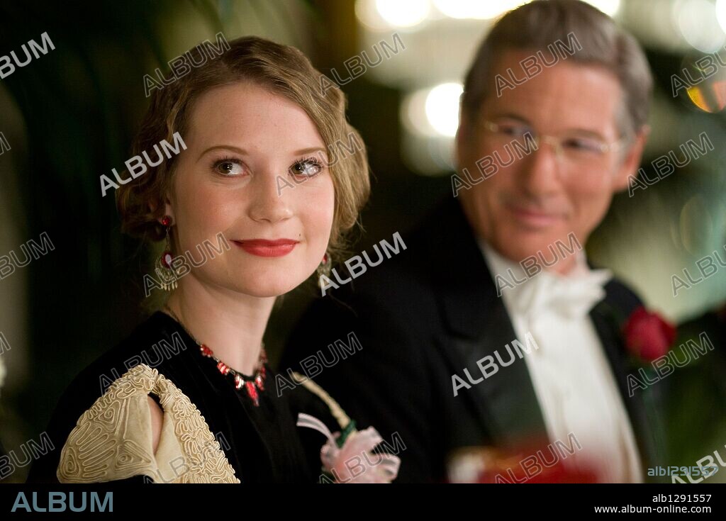 MIA WASIKOWSKA und RICHARD GERE in AMELIA, 2009, unter der Regie von MIRA NAIR. Copyright FOX SEARCHLIGHT PICTURES / WORONER, KEN.