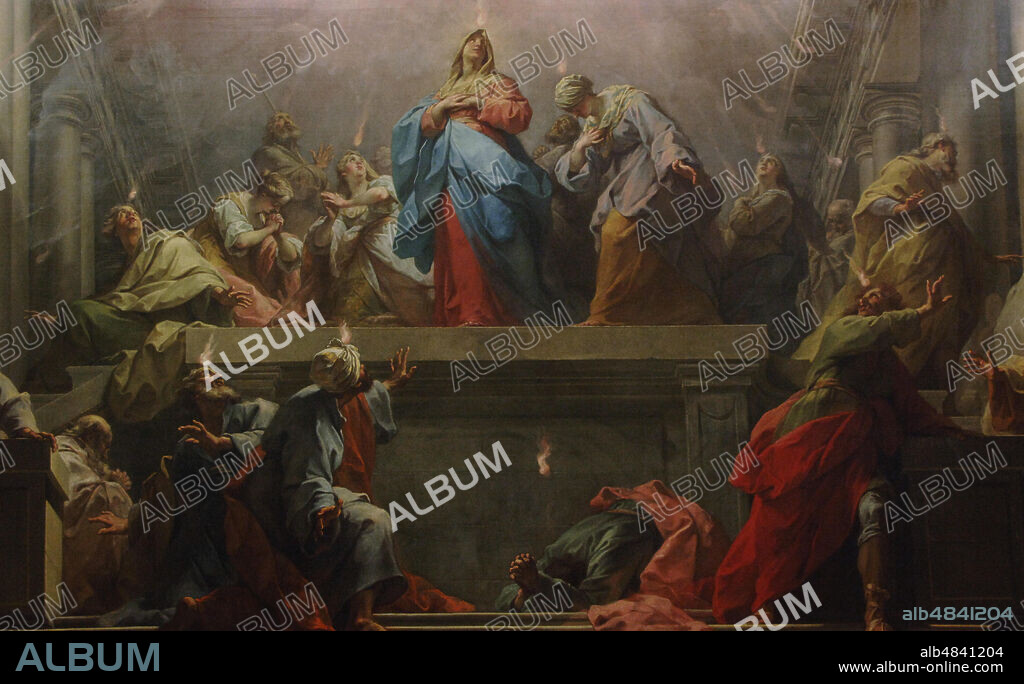Jean Restout (1692-1768). French painter. Pentecost. Oil on canvas, 1732. Louvre Museum. Paris. France.