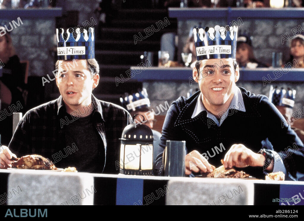 JIM CARREY y MATTHEW BRODERICK en UN LOCO A DOMICILIO, 1996 (THE CABLE GUY), dirigida por BEN STILLER. Copyright COLUMBIA TRI STAR / GORDON, MELINDA SUE.