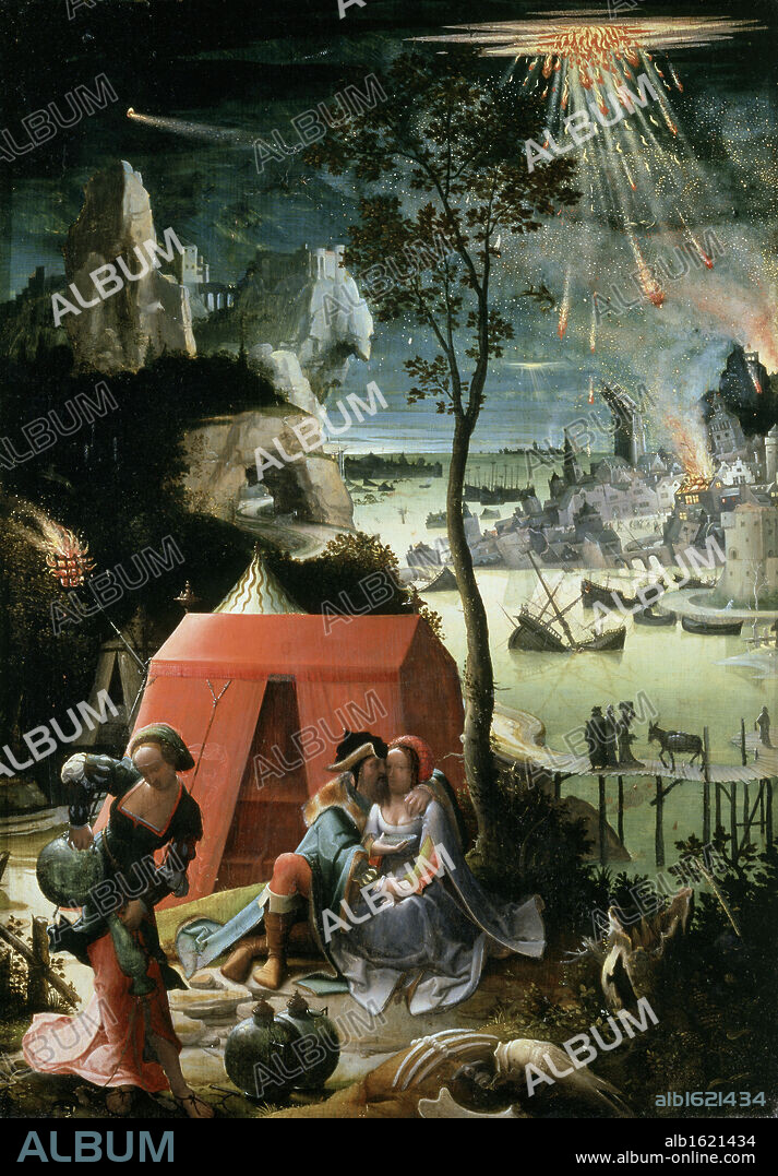 Lot and His Daughters   17th C.   Lucas van Leyden (1494-1533/Dutch)   Musee du Louvre, Paris.
