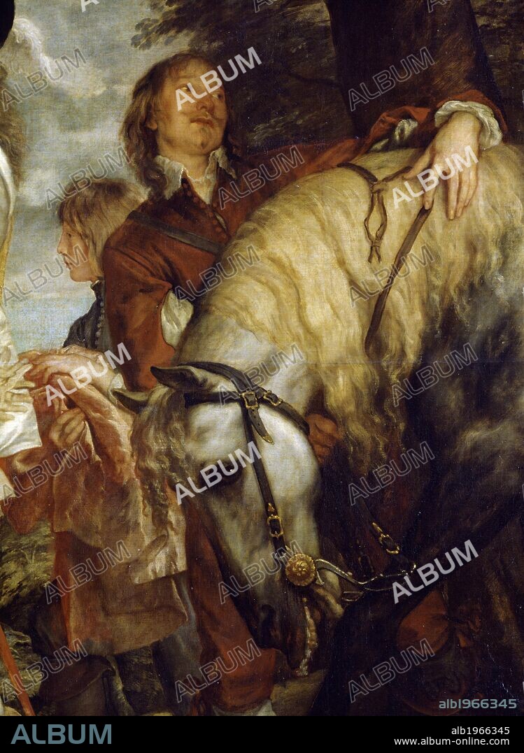 Charles I hunting, by Anthony van Dyck (1599-1641). detail.