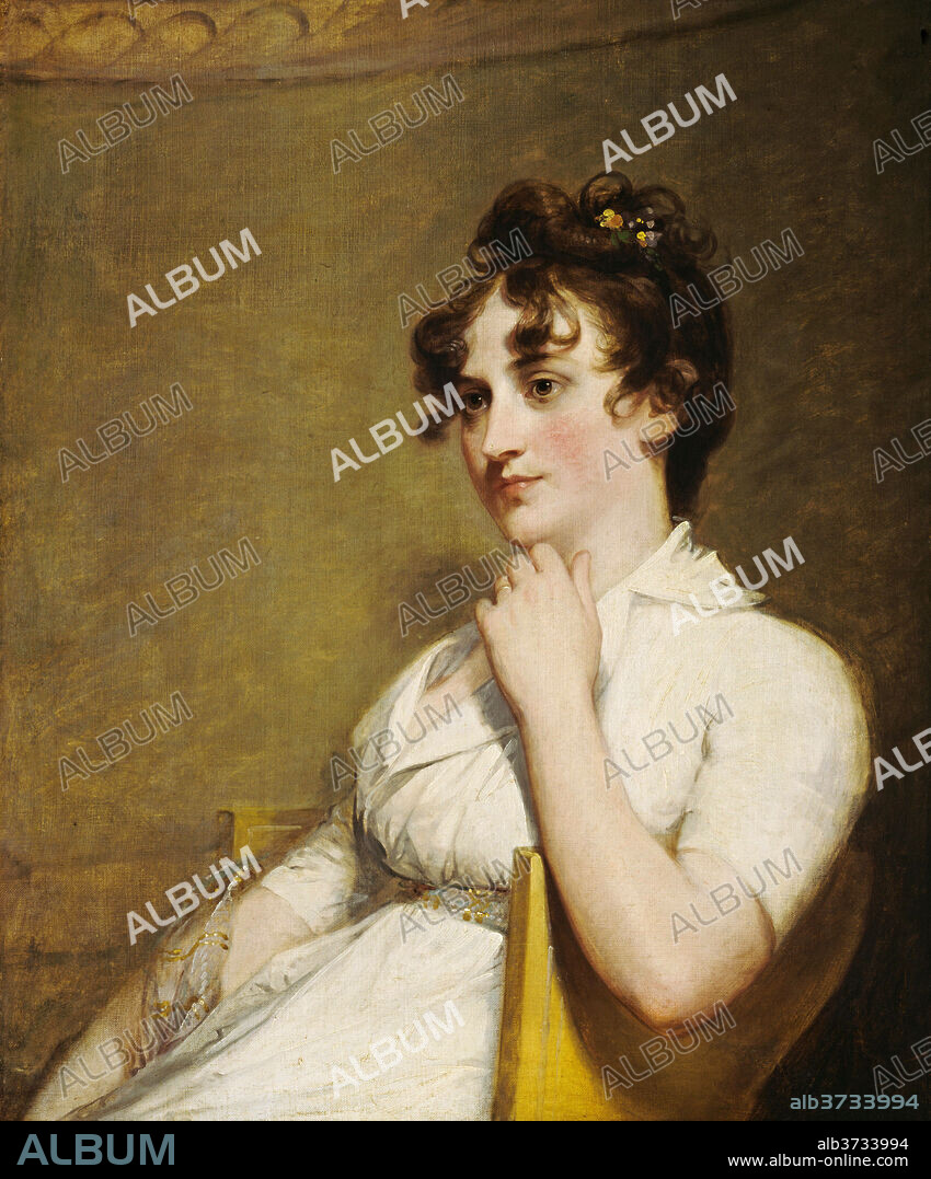 GILBERT STUART. Eleanor Parke Custis Lewis (Mrs. Lawrence Lewis). Dated: 1804. Dimensions: overall: 73.7 x 61.6 cm (29 x 24 1/4 in.)  framed: 87.6 x 74 x 5.1 cm (34 1/2 x 29 1/8 x 2 in.). Medium: oil on canvas.