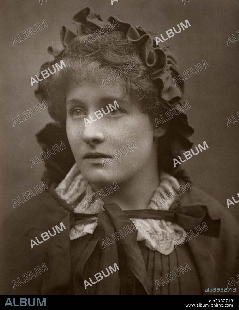 British actress Mary Rorke in 'The Harbour Lights', 1886. A photograph from The Theatre, A Monthly Review, Volume VII, January to June, 1886, edited by Clement Scott, Carson & Comerford, London, 1886.