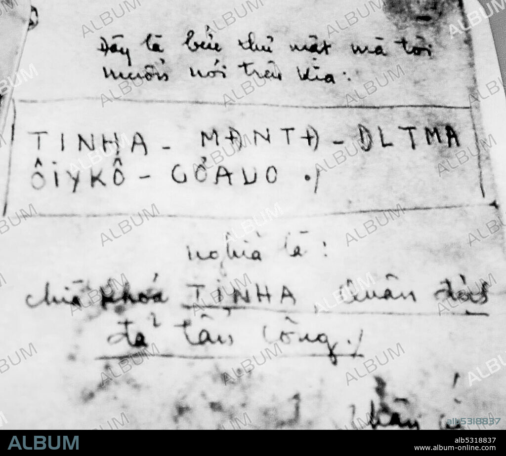 Documento que muestra un mensaje cifrado en Vigenère con la clave TINHA .
