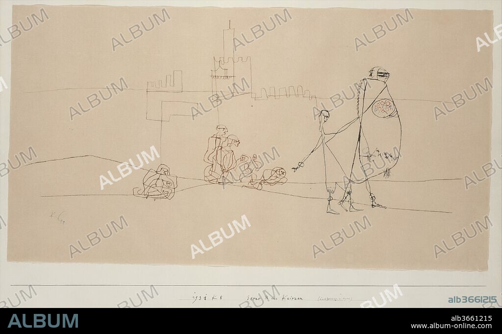 Episode B at Kairouan. Artist: Paul Klee (German (born Switzerland), Münchenbuchsee 1879-1940 Muralto-Locarno). Dimensions: 16 3/8 × 24 1/2 in. (41.6 × 62.2 cm). Date: 1931.