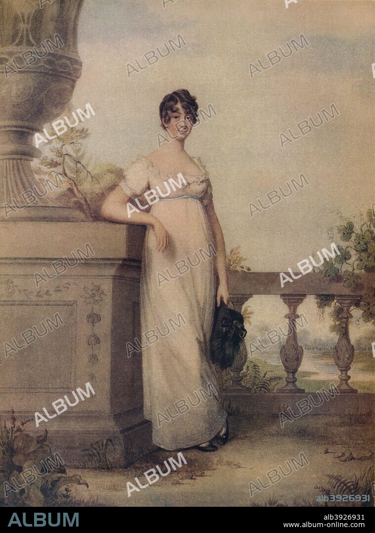 Portrait of Lady Ducie. Lady Frances Herbert Ducie (1775-1830), wife of Thomas Reynolds-Moreton, 1st Earl of Ducie (1776-1840). From The Connoisseur Volume LV  [Otto Limited, London, 1919].