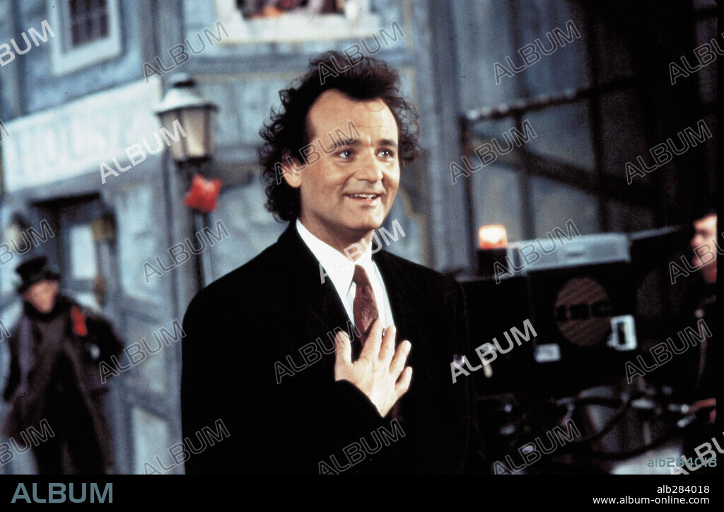 BILL MURRAY en LOS FANTASMAS ATACAN AL JEFE, 1988 (SCROOGED), dirigida por RICHARD DONNER. Copyright PARAMOUNT PICTURES.