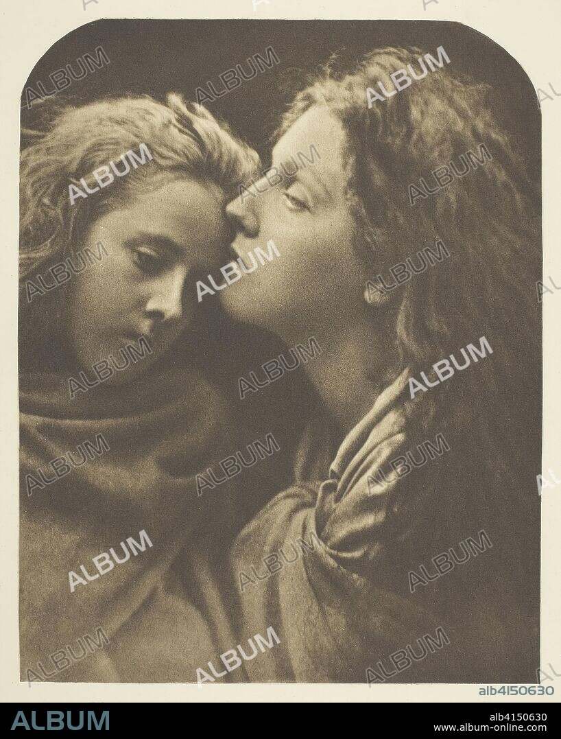 The Kiss of Peace. Julia Margaret Cameron; English, 1815-1879. Date: 1869. Dimensions: 21.9 × 17.1 cm (image); 38.1 × 28.1 cm (paper). Photogravure, from "Sun Artists, Number 5" (1890). Origin: England.