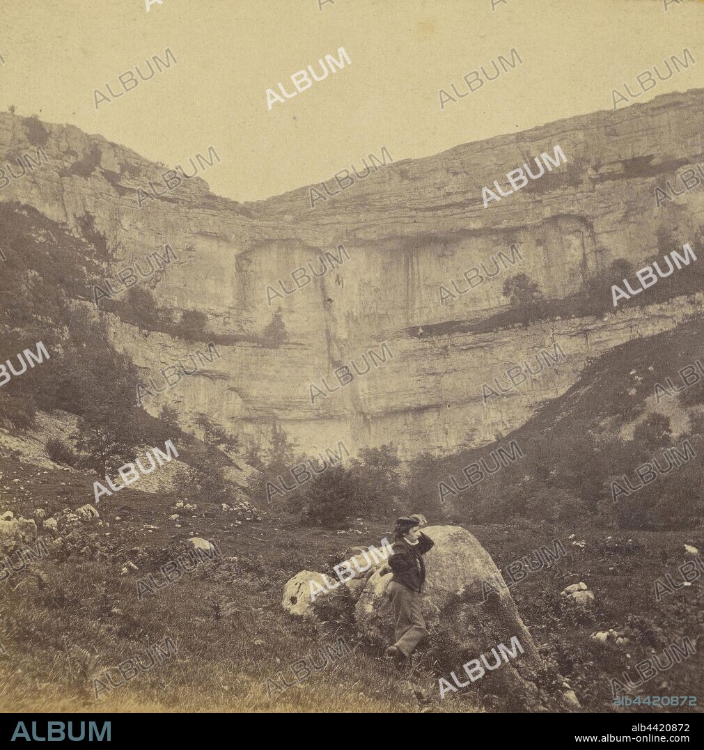 Malham Cove., M. Horner (British, active Settle, England 1860s), 1860s, Albumen silver print.