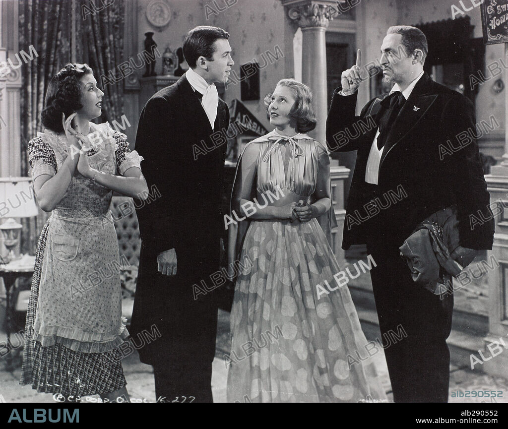 JAMES STEWART et JEAN ARTHUR dans YOU CAN'T TAKE IT WITH YOU, 1938, réalisé par FRANK CAPRA. Copyright COLUMBIA PICTURES.