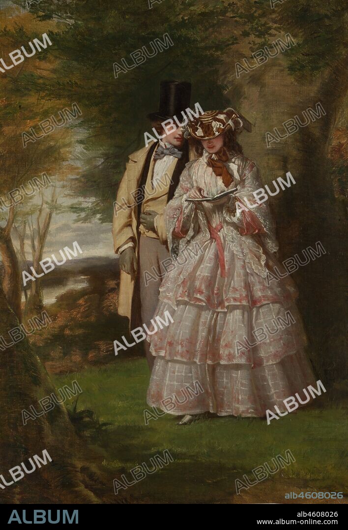 WILLIAM POWELL FRITH. The Two Central Figures in "Derby Day", 1860.