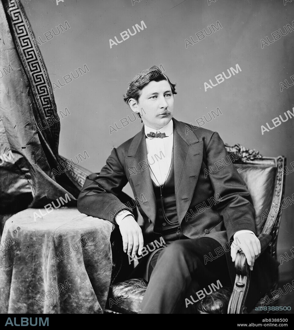 MATHEW BRADY. George Alfred Townsend, between 1860 and 1875. [Writer and journalist: correspondent during the American Civil War].