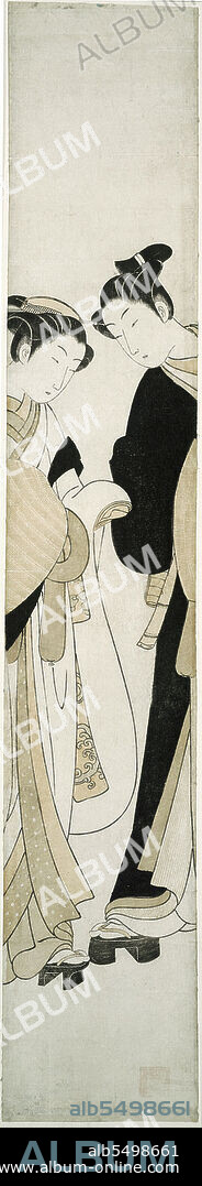 SUZUKI HARUNOBU. Two Komuso, c. 1768/69.