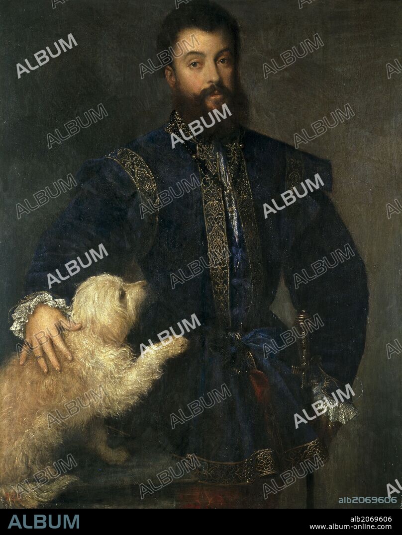 Vecellio di Gregorio Tiziano / 'Federico II Gonzaga, I duque de Mantua', 1529, Escuela Italiana, Óleo sobre Tabla, 125 cm x 99 cm, P00408.