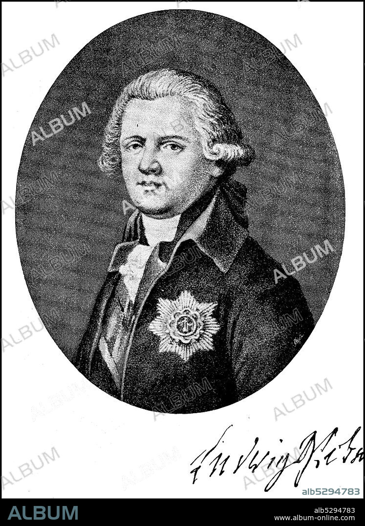 Johann Ludwig Graf von Cobenzl, Johann Ludwig Joseph Graf Cobenzl, November 21, 1753 - February 22, 1809, was an Austrian statesman  /  Johann Ludwig Graf von Cobenzl, Johann Ludwig Joseph Graf Cobenzl, 21. November 1753 - 22. Februar 1809, war ein österreichischer Staatsmann, Historisch, historical, digital improved reproduction of an original from the 19th century / digitale Reproduktion einer Originalvorlage aus dem 19. Jahrhundert,.