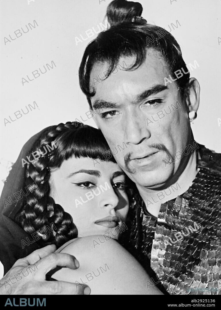 ANTHONY QUINN and SOPHIA LOREN in ATTILA, 1954. Copyright LUX FILMS/PONTI-DE LAURENTIIS.