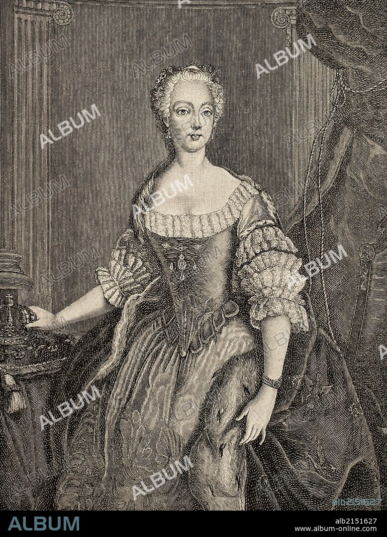Elisabeth Christine of Brunswick-Wolfenbuttel-Bevern (1715-1797). Queen consort of Prussia, wife of King Frederick II.