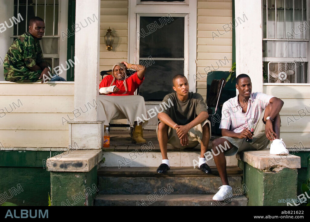 ALBERT DANIELS, JACKIE LONG, JASON WEAVER and T. I. in ATL, 2006, directed by CHRIS ROBINSON. Copyright SWEET TEA PICTURES LLC/OVERBROOK ENTERTAINMENT / D'ALEMA, GUY.