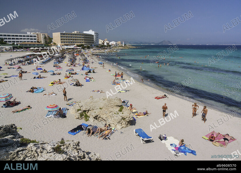 playa de Son Bauló, Can Picafort, municipio de Santa Margarita, Bahia de Alcudia,islas baleares, Spain.