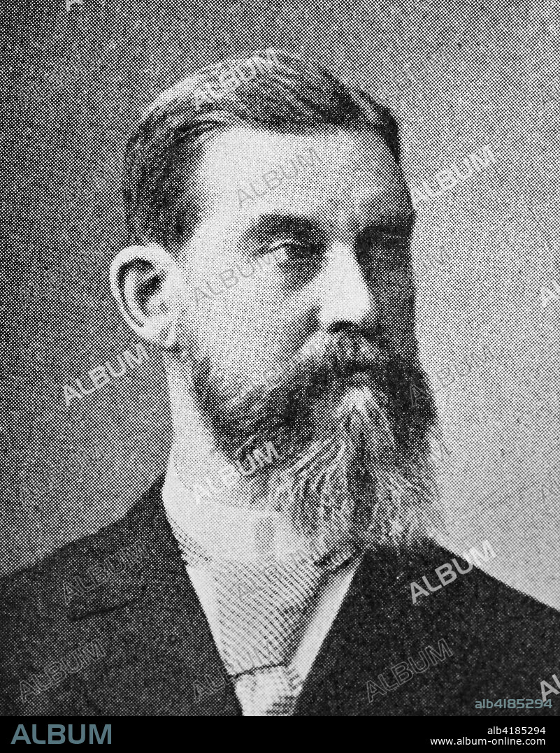 Bernhard Engelbert Joseph Danckelmann 5 April 1831 at the Forsthaus Obereimer near Arnsberg - 19 January 1901 in Eberswalde was a German forester and forest scientist, Reproduction of a photo/image from the year 1890, digital improved.