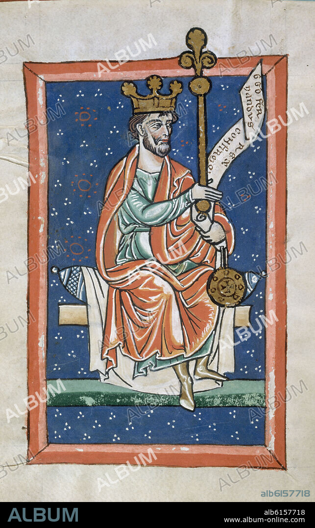 CARTULARIO DEL SIGLO XII - FERNANDO I (1016-1065) REY DE CASTILLA Y LEON - LIBRO DE LAS ESTAMPAS - CONQUISTA DE LOS REINOS DE TAIFAS.