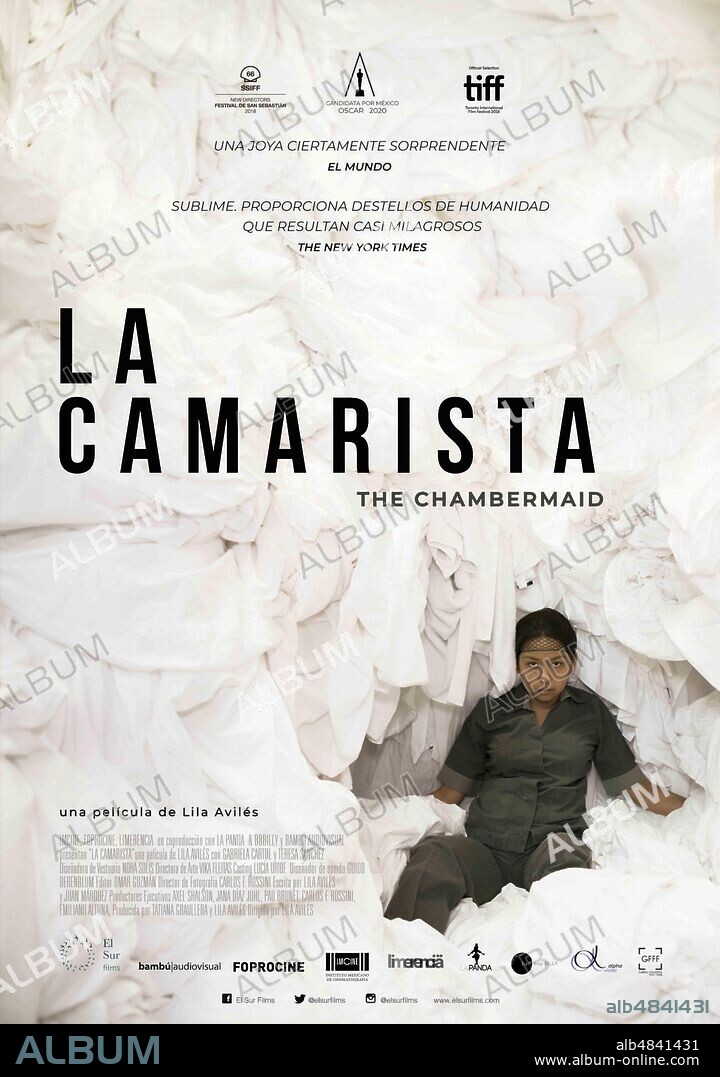 Poster de LA CAMARISTA, 2018, dirigida por LILA AVILES. Copyright AMPLITUD/ BAMBU AUDIOVISUAL/ LA PANDA.