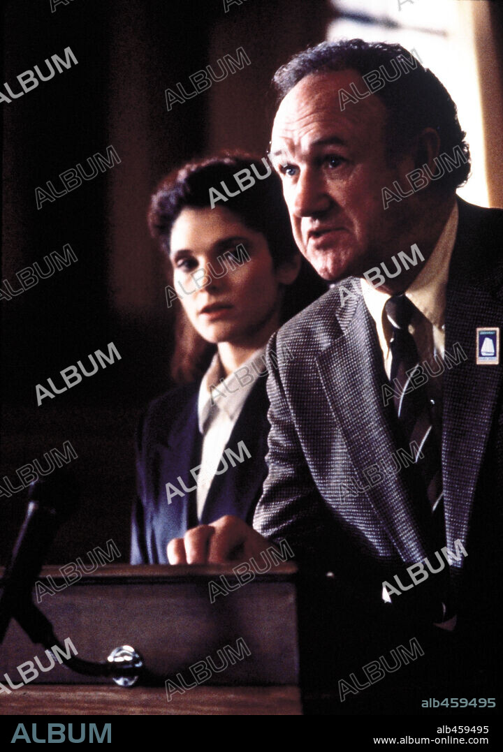 GENE HACKMAN and MARY ELIZABETH MASTRANTONIO in CLASS ACTION, 1991, directed by MICHAEL APTED. Copyright 20TH CENTURY FOX / BRAY, PHIL.