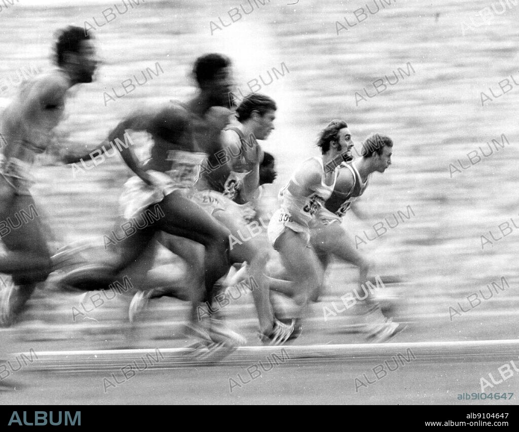 Germany/Munich Olympics 1972: Valeri Borzov of USSR leads in the 100m semi-final.