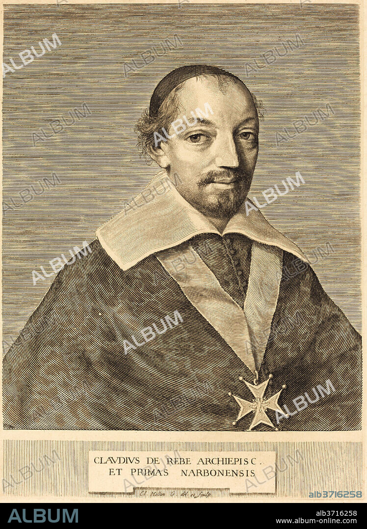 CLAUDE MELLAN. Claude de Rebe. Dimensions plate 30.6 x 22.4 cm (12 1/