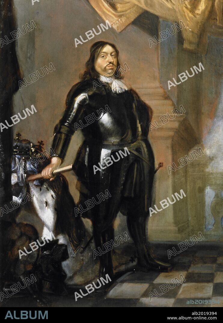 ABRAHAM WUCHTERS. King Charles X Gustavus of Sweden 1622-60, Gripsholm Castle, Sweden, oil on copper, 35 cm x 23 cm.