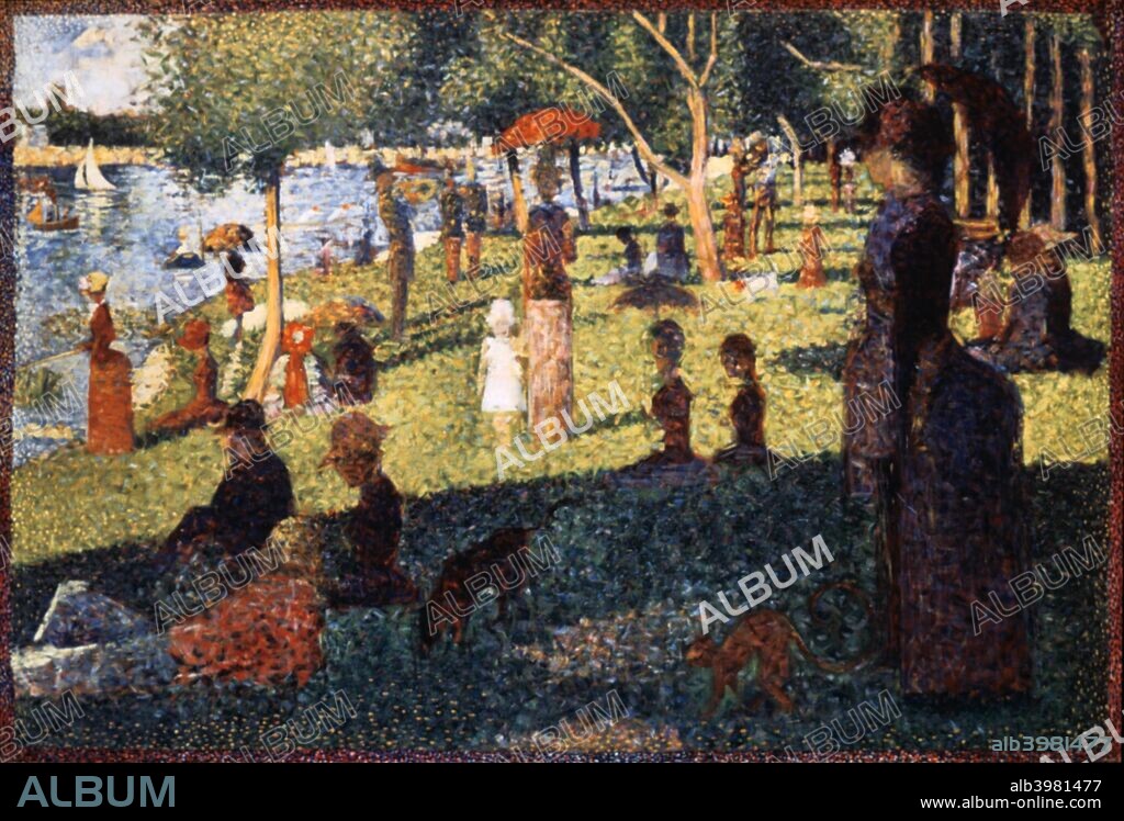 'A Sunday Afternoon on the Island of La Grande Jatte', 1884-1886. From the collection of the Art Institute of Chicago, Illinois, USA.
