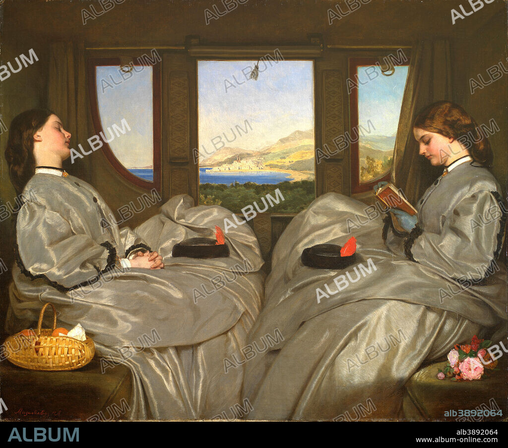 AUGUSTUS EGG. The Travelling Companions. Date/Period: 1862. Painting. Oil on canvas. Height: 65.3 cm (25.7 in); Width: 78.7 cm (30.9 in).