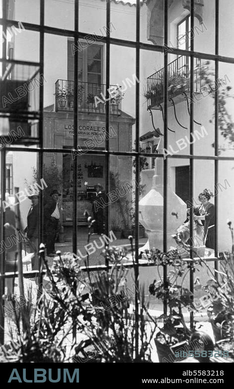 Barcelona, Weltausstellung 1929 in Barcelona und Sevilla. Spanischer Pavillon, Plaza de Penaflor. Foto, 1929.