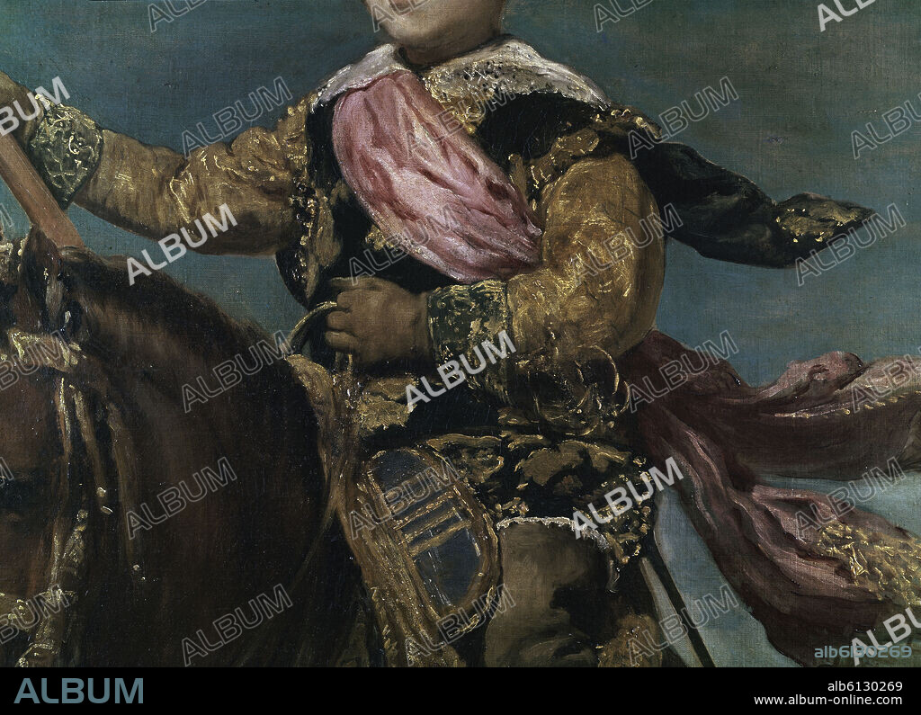 DIEGO VELAZQUEZ (1599-1660). DETALLE DEL PRINCIPE BALTASAR CARLOS - SIGLO XVII - BARROCO ESPAÑOL.
