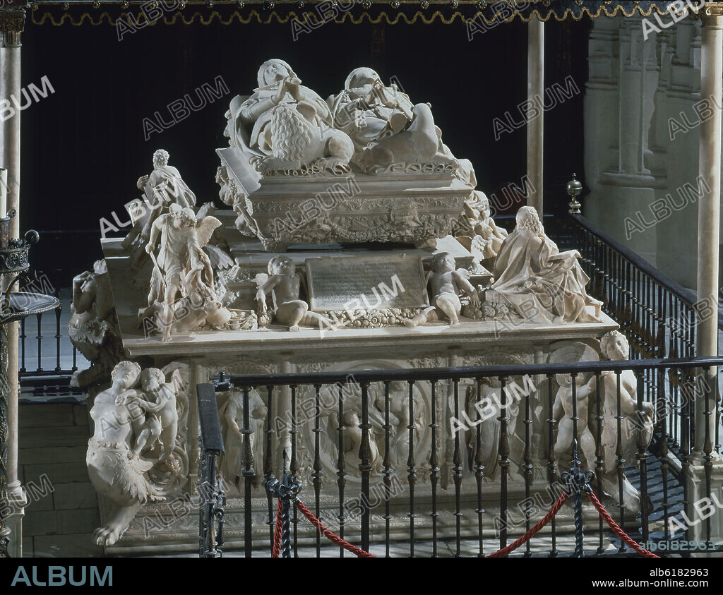 FANCELLI DOMENICO / ORDOÑEZ BARTOLOME. MAUSOLEO REAL- SEPULCRO DE FELIPE EL HERMOSO Y JUANA LA LOCA - 1517 - ESCULTURA RENACENTISTA.