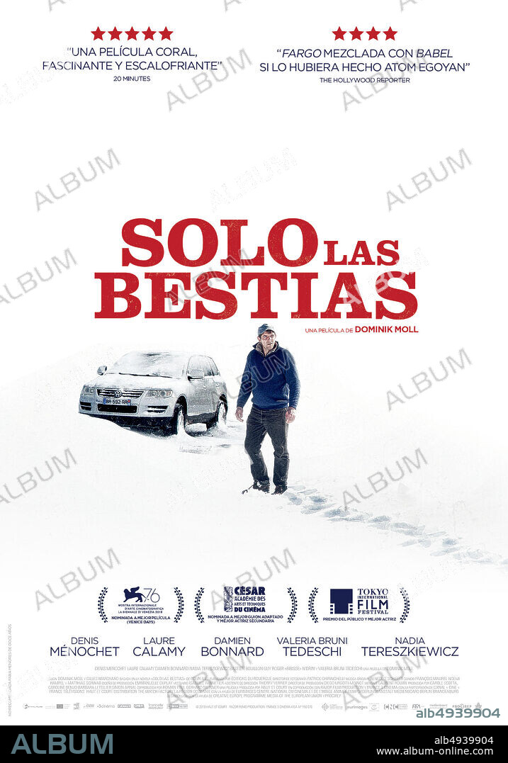 Poster of ONLY THE ANIMALS, 2019 (SEULES LES BÊTES), directed by DOMINIK MOLL. Copyright HAUT ET COURT.