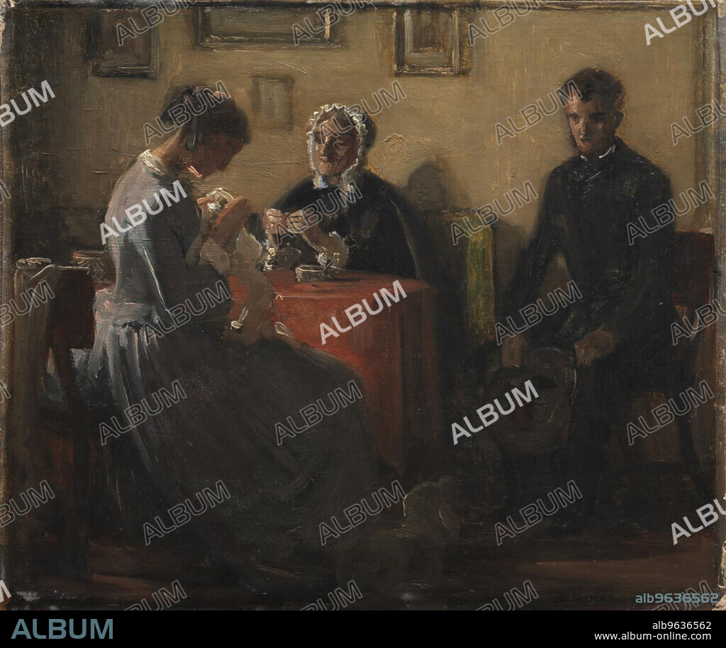 WILHELM MARSTRAND. The suitor's visit, 1855-1856.