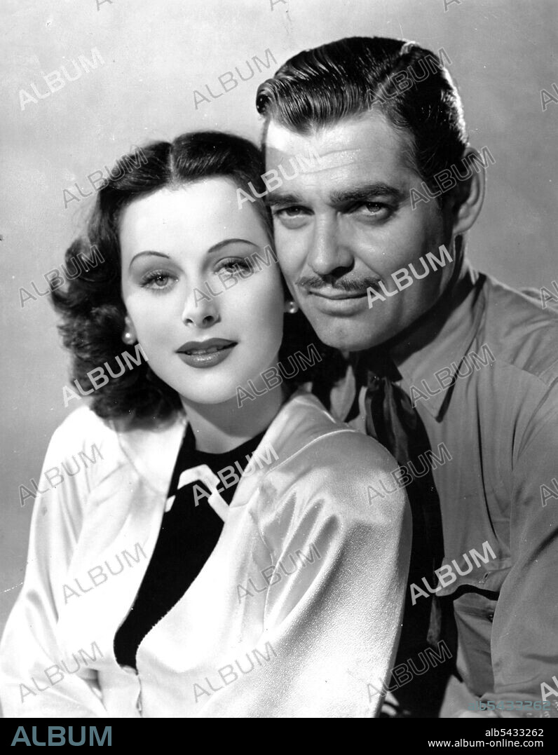 CLARK GABLE y HEDY LAMARR en FRUTO DORADO, 1940 (BOOM TOWN), dirigida por JACK CONWAY. Copyright M.G.M.
