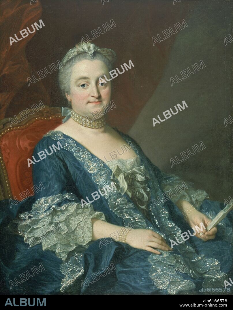 LOUIS-MICHEL VAN LOO (1707-1771). RETRATO DE SEÑORA - SIGLO XVIII - ROCOCO FRANCES.