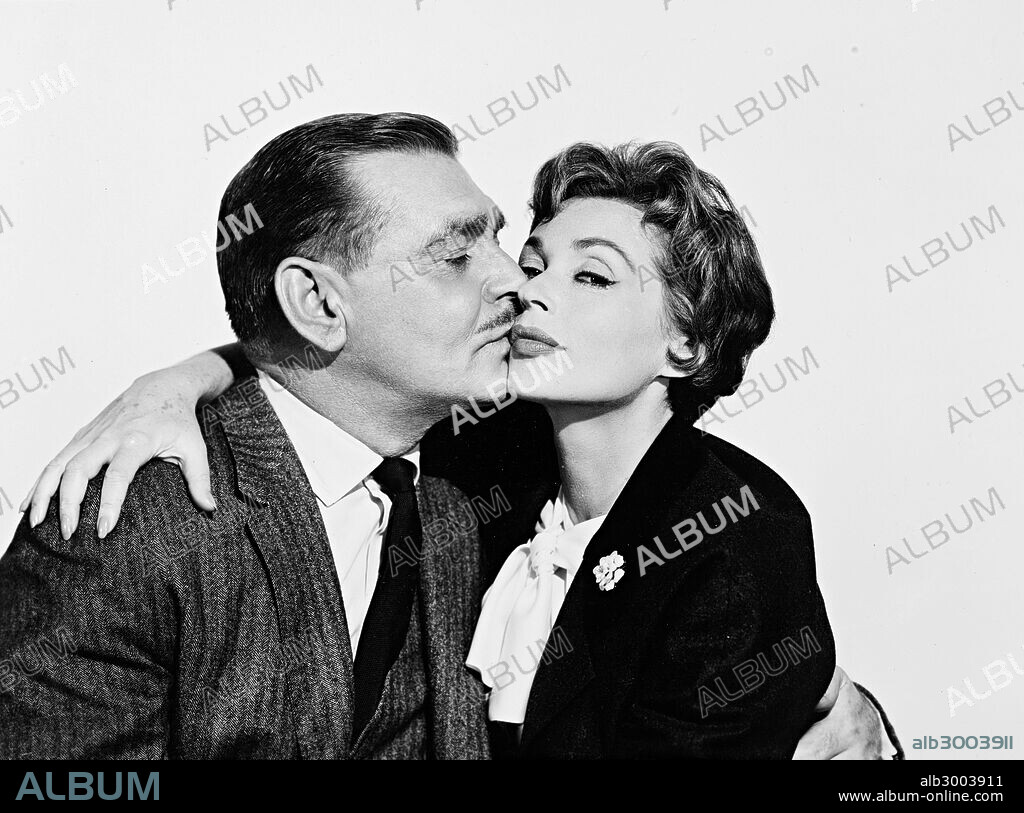 CLARK GABLE and LILLI PALMER in BUT NOT FOR ME, 1959, directed by WALTER LANG. Copyright PERLSEA COMPANY.